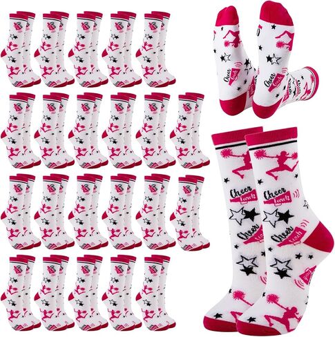Ankle Cheer Socks Cheerleader Gifts Bulk Cheer Gifts Bulk for Team Cheerleading Team Cheerleader Socks for Women in Saudi Arabia