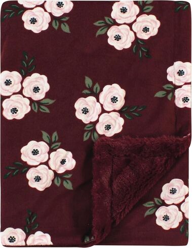 Hudson Baby Unisex Baby Plush Blanket with Furry Binding and Back, Enchanted Forest, One Size in Kuwait