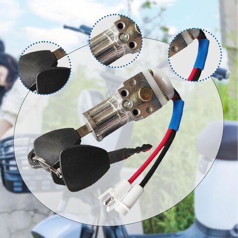 Battery Cylinder Lock Motorcycle Battery Locks Tricycle Electrombile Battery Accessories with 2 Key Motorcycle Ignition Lock in Saudi Arabia