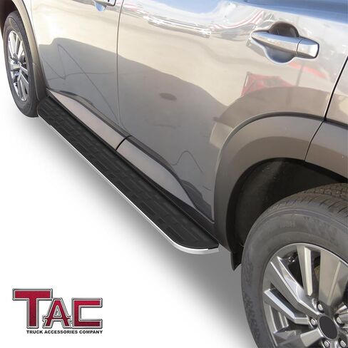 لوحات تشغيل TAC تناسب 2013-2021 نيسان باثفايندر (باستثناء سلسلة بلاتينيوم 2015-2022) / 2013-2016 إنفينيتي QX60 SUV (باستثناء جميع الموديلات ذات الأضواء الأرضية) خطوات جانبية سوداء من الألومنيوم لشاحنة بيك اب قطعتين in Saudi Arabia