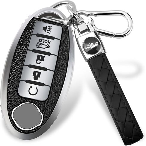 غطاء مفتاح Fob لـ Nissan 4/5، حافظة مفاتيح حماية كاملة ناعمة من مادة TPU لهاتف Altima Rogue Sentra Maxima (5 أزرار - أحمر) in Kuwait