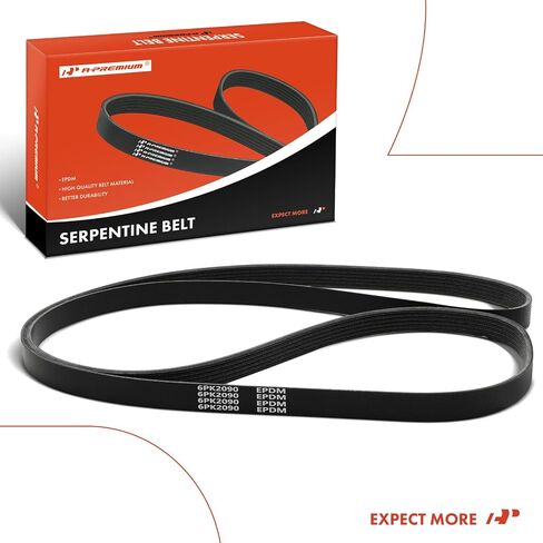 A-Premium Engine Serpentine Drive Belt Compatible with Dodge Grand Caravan 2001-2007, Caravan 2001-2007 & Chrysler Town & Country 2001-2007, Voyager 2001-2007, 3.3L 3.8L in Saudi Arabia
