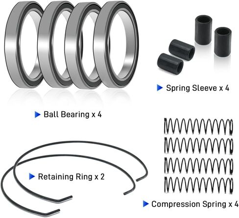 2 Pcs One Way Clutch Bearing Kit for Can Am Commander Renegade Outlander 330 400 450 570 650 850 1000 Maverick Max 1000R in Saudi Arabia