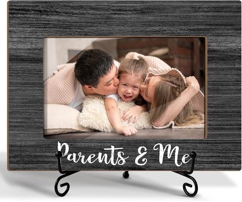 Grandchildren Picture Frame Family Picture Frame, Grandma And Grandpa Gifts Birthday Gifts for Grandparent, 4x6 Frame Wooden Picture Frame Tabletop Display Home Decor Picture Gifts -19 in Kuwait
