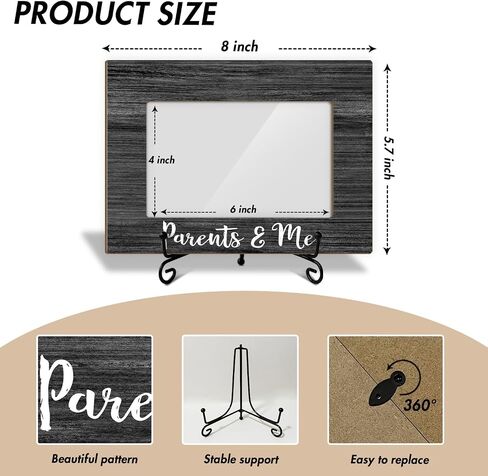 Grandchildren Picture Frame Family Picture Frame, Grandma And Grandpa Gifts Birthday Gifts for Grandparent, 4x6 Frame Wooden Picture Frame Tabletop Display Home Decor Picture Gifts -19 in Kuwait