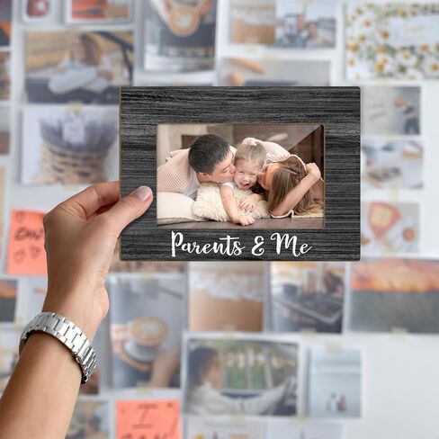 Grandchildren Picture Frame Family Picture Frame, Grandma And Grandpa Gifts Birthday Gifts for Grandparent, 4x6 Frame Wooden Picture Frame Tabletop Display Home Decor Picture Gifts -19 in Kuwait