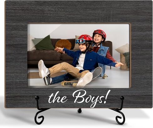 Grandchildren Picture Frame Family Picture Frame, Grandma And Grandpa Gifts Birthday Gifts for Grandparent, 4x6 Frame Wooden Picture Frame Tabletop Display Home Decor Picture Gifts -19 in Kuwait