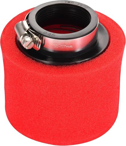 GOOFIT 45 مم/1.77 بوصة استبدال منظف فلتر الهواء ذو ​​الأداء المزدوج باللون الأحمر لـ 50cc 90cc 110cc 125cc 140cc 150cc 200cc 250cc GY6 دراجة نارية ATV سكوتر رباعية Go Kart Moped Pit Dirt Racing Bike in Saudi Arabia