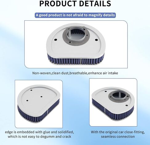 AHL Air Filter Cleaner for 29461-99 HD-1499 Harley FLSTC Heritage Softail Classic 2000-2015,FLSTCI Heritage Softail Classic F/I 2002-2006 in Saudi Arabia