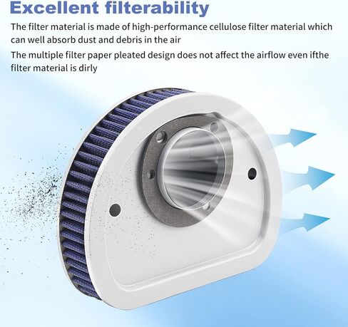 AHL Air Filter Cleaner for 29461-99 HD-1499 Harley FLSTC Heritage Softail Classic 2000-2015,FLSTCI Heritage Softail Classic F/I 2002-2006 in Saudi Arabia