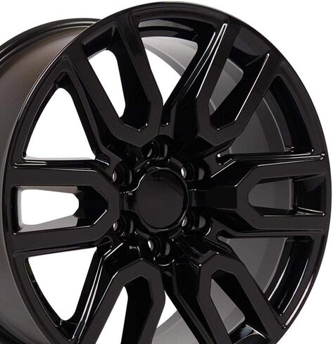 OE Wheels CV36 20 Inch Rim Fits Sierra 1500 Style 6x139.7 20x9 Gloss Black - Hollander 5914 (1) in Saudi Arabia