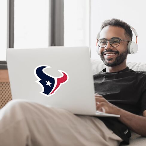 ملصق سيارة NFL Siskiyou Sports Fan Shop Houston Texans مقاس 8 بوصات بلون الفريق in Saudi Arabia