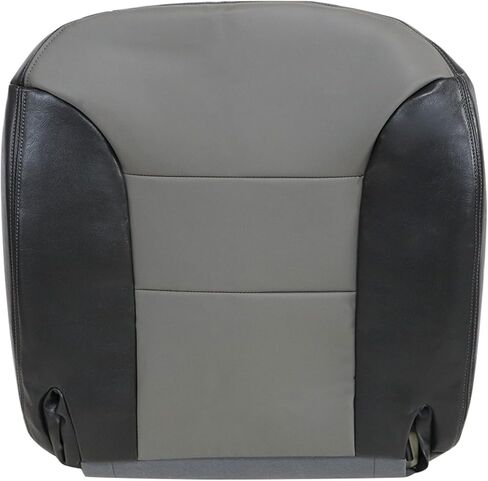 GXARTS Driver Side Bottom Leather Replacement Seat Cover Tone Gray Compatible with Chevy Tahoe Limited Z71 LT LS 4X4 1999 2000 in Saudi Arabia
