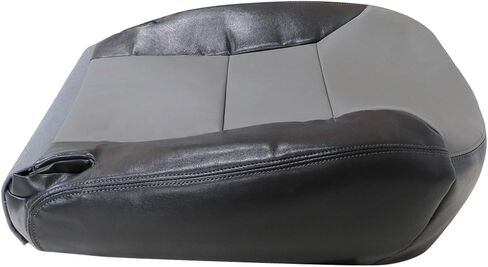 GXARTS Driver Side Bottom Leather Replacement Seat Cover Tone Gray Compatible with Chevy Tahoe Limited Z71 LT LS 4X4 1999 2000 in Saudi Arabia