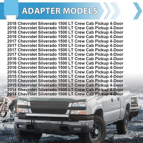 أغطية مقاعد KUAFU الملمس مجموعة كاملة متوافقة مع 2014 2015 2016 2017 2018 Silverado Crew Cab LT Pick-up 4-Door جلد صناعي أسود in Saudi Arabia