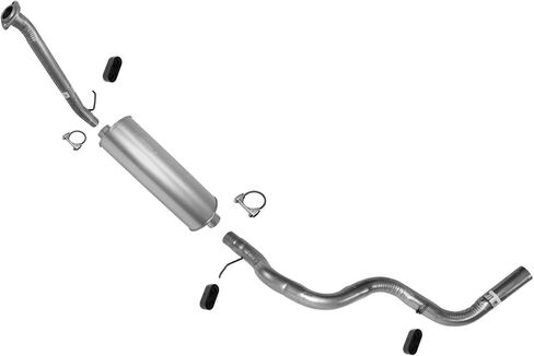 Front Pipe Muffler Tail Pipe Exhaust System For Chevrolet Silverado 1500 2002 2003 2004 2005 2006 133.9" Wheelbase in Saudi Arabia