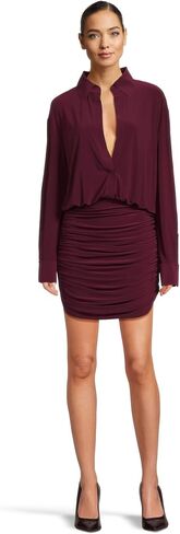 Norma Kamali Women's Boyfriend Nk Shirt Shirred Skirt Dress in Saudi Arabia