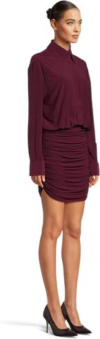 Norma Kamali Women's Boyfriend Nk Shirt Shirred Skirt Dress in Saudi Arabia