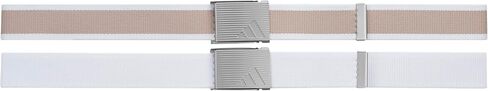 adidas Women's Stripe Web Belt, White/Wonder Taupe, One Size in Saudi Arabia