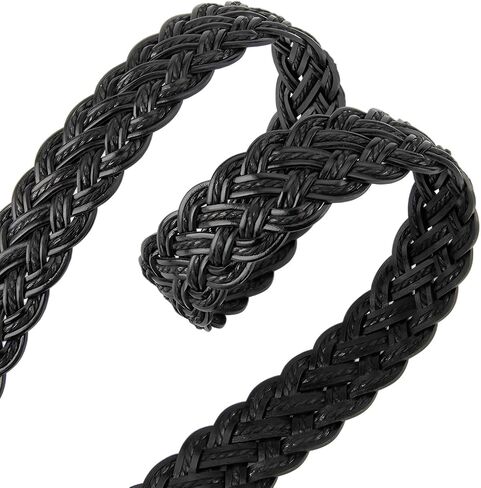 Skinny 3CM Wide Braided Leather Belt for Women, Hand-Woven Design with Gold Buckle in Kuwait
