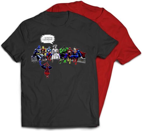 Five Up Tees Jesus & Superheroes Original T-Shirt in Saudi Arabia