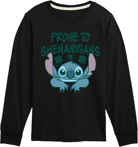Disney Lilo and Stitch - Prone to Shenanigans - Boys Youth Long Sleeve Graphic T-Shirt in Saudi Arabia