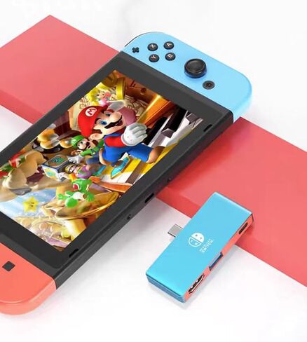 Switch Docking Station for Nintendo Switch, 100W Fast Charging Dock Station, 4K@60Hz USB C to HDMI Adapter for Steam Deck/MacBook/Laptop, TV Adapter Compatible with Nintendo in Kuwait