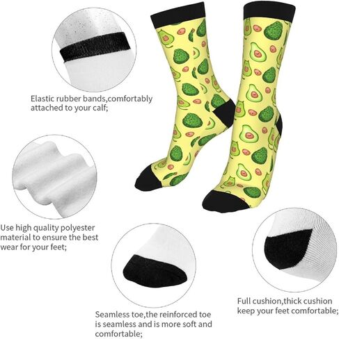 MOLIAN Dachshund Dogs Socks for Men Women Novelty Crew Socks Funny Crazy Stockings Gifts in Saudi Arabia