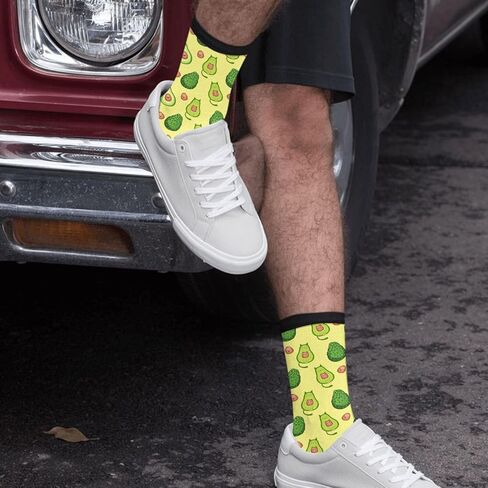 MOLIAN Dachshund Dogs Socks for Men Women Novelty Crew Socks Funny Crazy Stockings Gifts in Saudi Arabia