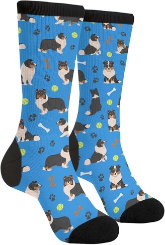 MOLIAN Dachshund Dogs Socks for Men Women Novelty Crew Socks Funny Crazy Stockings Gifts in Saudi Arabia