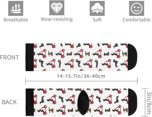 MOLIAN Dachshund Dogs Socks for Men Women Novelty Crew Socks Funny Crazy Stockings Gifts in Saudi Arabia