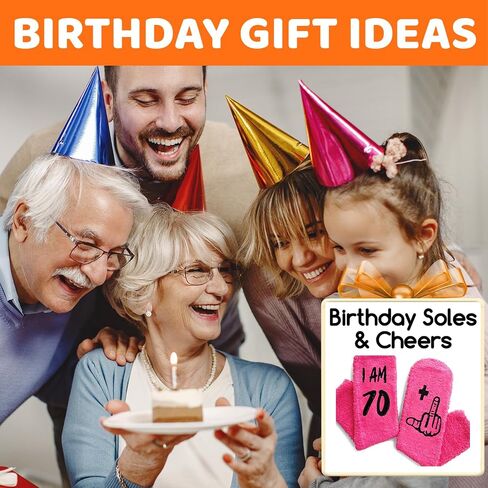 HAPPYPOP Birthday Socks Ideas for Women - Gifts for 75 85 95 Year Old Elderly, Gifts for Women in Their 75th in Saudi Arabia