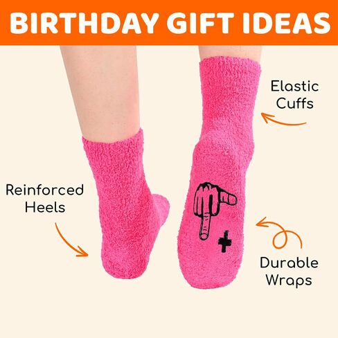 HAPPYPOP Birthday Socks Ideas for Women - Gifts for 75 85 95 Year Old Elderly, Gifts for Women in Their 75th in Saudi Arabia