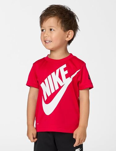 Nike Boy's Dri-FIT Logo Graphic T-Shirt & Shorts Two-Piece Set (Little Kids) University Red 7 Little Kid in Saudi Arabia