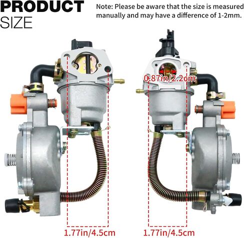 استبدال المكربن ​​Anxingo GX200 GX160 للبطل 100307 224cc Duromax 7HP 4400 XP4400EH Honda 168F 170F محرك المولد، يستبدل 100307 100397 100401 76533 in Saudi Arabia