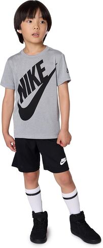 Nike Boy's Dri-FIT Logo Graphic T-Shirt & Shorts Two-Piece Set (Little Kids) University Red 7 Little Kid in Saudi Arabia