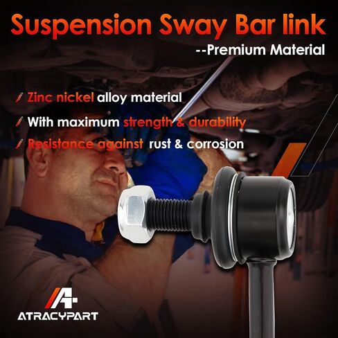 2Pcs Front Sway Bar Stabilizer End Links Zinc-Nickel Alloy Suspension Kit, Compatible With Suzuki 09-12 Equator, 05-15 Xterra, 05-19 Frontier, 05-12 Pathfinder, Replaces#: K80470 K80471 in Saudi Arabia