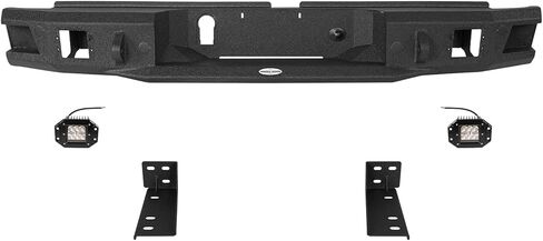 Hooke Road Ranger Heavy Duty Steel Rear Bumper w/D-ring Mounts for Ford Ranger 2019 2020 2021 2022 2023 Work w/Backup Sensors in Saudi Arabia