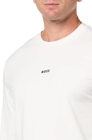 BOSS Men's Small Chest Logo Regular Fit Long Sleeve Cotton Shirt in Saudi Arabia