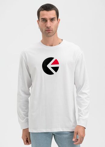 Ethika Men's Graphic Long Sleeve Tee | Icon -White- in Saudi Arabia