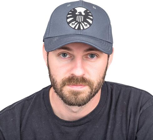 Concept One mens Marvel Shield Cosplay Cotton Adjustable Baseball With Curved Brim Hat, Grey, One Size US in Saudi Arabia