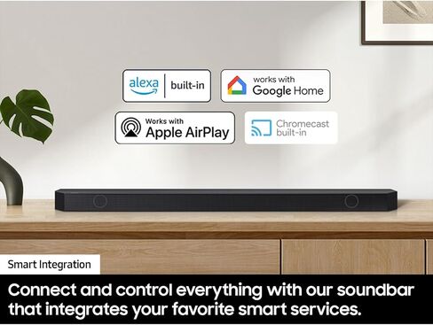 Samsung HW-LS60D صورة الموسيقى إطار SMART Dual Dual Speaker Dolby Atmos W/Q-Symphony (2024) مع حزمة حماية 2X 4K HDMI و DECO CPS الحصرية 26 شهرًا (Beach-CPS-26500) in Kuwait