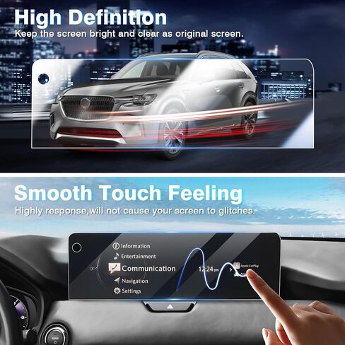 Karltys 2PCS Screen Protector for 2022-2025 Toyota Tundra and 2023 2024 2025 Sequoia 14-Inch Touchscreen, Navigation Protective Film HD Anti Glare Tempered Glass for 2025 Tundra Accessories in Saudi Arabia