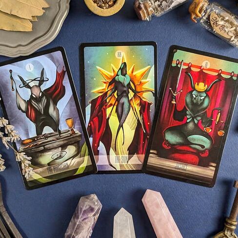 Lepus Tarot، التارو الحديث، بطاقات أوراكل، الأرنب، الأرنب، المنحرف، بطاقات التارو مع كتاب دليل (الإصدار الأساسي) in Kuwait