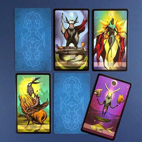 Lepus Tarot، التارو الحديث، بطاقات أوراكل، الأرنب، الأرنب، المنحرف، بطاقات التارو مع كتاب دليل (الإصدار الأساسي) in Kuwait