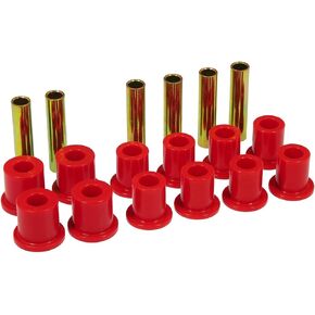 Prothane 73-77 Ford F250 4wd Front Spring & Shackle Bushings - Red
