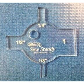 Westalee Design Clear Acrylic Spacing Gauge for Use with Ruler Foot and Quilting Templates