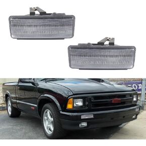 For 1995-1997 Chevrolet Blazer, LS,1994-1997 Chevrolet S10, 1995-1997 GMC Jimmy, 1994-1997 GMC Sonoma,1995-1996 GMC Jimmy Base,Front turn signal Parking lights housings Clear Lens