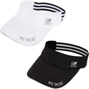 أقنعة خفيفة الوزن للنساء والرجال، قبعة واقية من الشمس للجري والجولف والتنس والركض والشاطئ والمشي لمسافات طويلة (1 أبيض، 1 أسود) in Kuwait