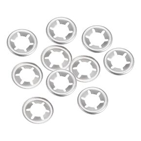 10pcs Internal Tooth Star Washers - [ M8 x 15mm O.D. ] Quick Speed Star Locking Washers Assortment Kit for Machinery Furniture Car Use | 304 Stainless Steel